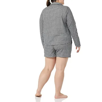 Amazon Women's Flannel Pajama Set with Relaxed Shorts