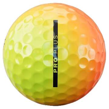 VICE Golf Limited Edition Pro Plus Golf Balls (Shade Yellow Orange)