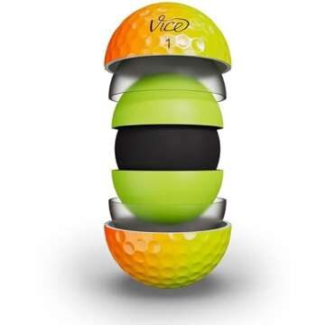 VICE Golf Limited Edition Pro Plus Golf Balls (Shade Yellow Orange)