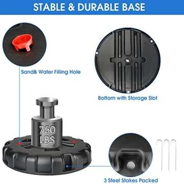 EPOGG Portable Tetherball Set for Backyard Fun