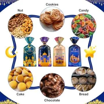 100 Pcs Ramadan Goodie Bags for Eid Mubarak Celebrations