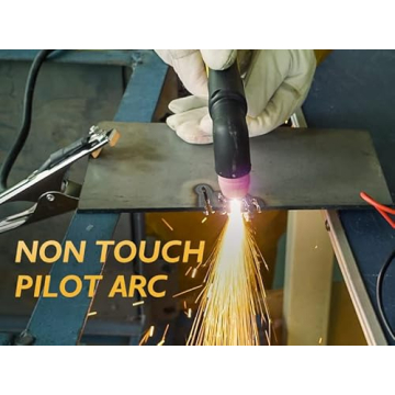 TOOLIOM 50A Non-Touch Pilot ARC Air Plasma Cutter Dual Voltage 110V/220V IGBT Inverter Metal Cutting Machine 1/2" Clean Cut
