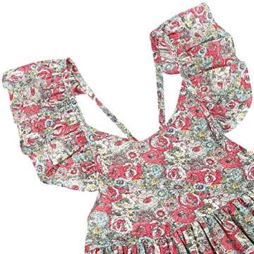 Arbag Summer Girl Floral Backless Party Dress for Kids