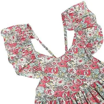 Arbag Summer Girl Floral Backless Party Dress for Kids