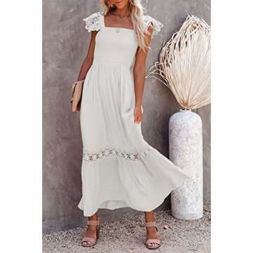 Ferlema Womens Summer Maxi Dress Elegant & Comfortable