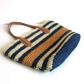 Burkburg Straw Beach Tote - Stylish Summer Purse
