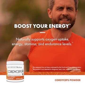 Host Defense Cordyceps Powder for Energy & Immune Support