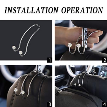 SAVORI Bling Car Hanger Hooks for Organized Travel