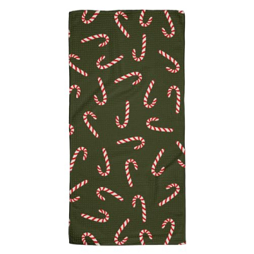 GEOMETRY Christmas Quick Dry Microfiber Kitchen Towel Peppermint