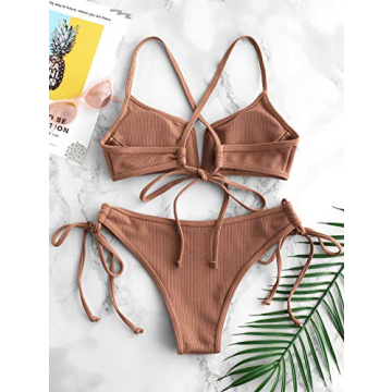 ZAFUL Women's Stylish High Cut Bikini Set for Summer Fashion