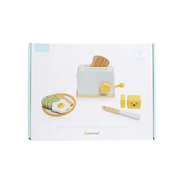 Pearhead Brunch Time Montessori Wooden Kitchen Toy