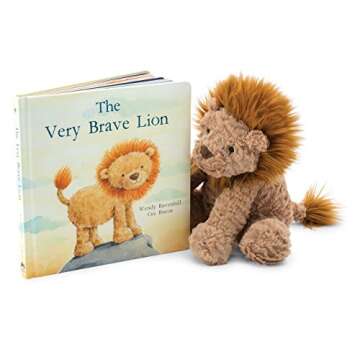 Jellycat The Very Brave Lion Board Book Gift for Babies