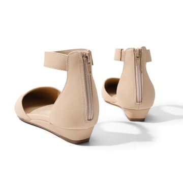 Stylish Women's Low Wedge Ankle Strap Flats for All Occasions