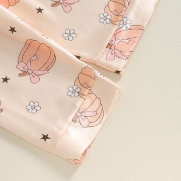 Kayotuas Halloween Pajamas Toddler Girl Pumpkin Ghost Set