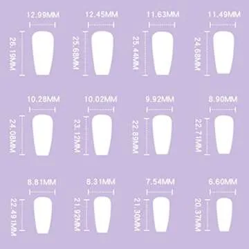 Aksod Colorful Press on Nails Matte Long Coffin Fake Nails Desinged Pink Artificial Flower False Nails Full Cover Rustic Ballerina Nails Tips for Women and Girls 24Pcs (C)