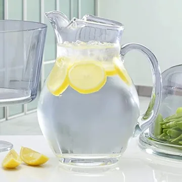 Mikasa Napoli 70 Ounce Clear Glass Pitcher
