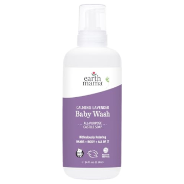 Earth Mama Calming Lavender Baby Wash Liquid Foaming Hand Soap Refill, Organic All-Purpose Lavender ...