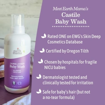 Earth Mama Calming Lavender Baby Wash Organic Foaming Soap