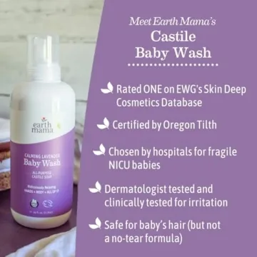Earth Mama Calming Lavender Baby Wash Organic Foaming Soap