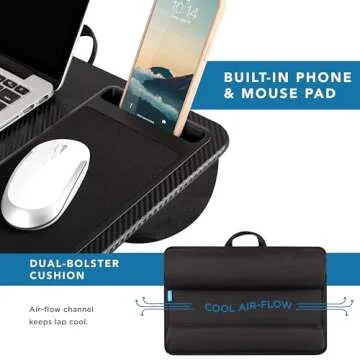 LAPGEAR Home Office Pro Lap Desk - Portable and Stylish