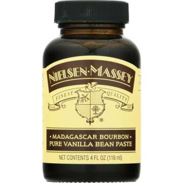 Nielsen-Massey Madagascar Bourbon Pure Vanilla Bean Paste for Baking and Cooking, 4 Ounce Bottle