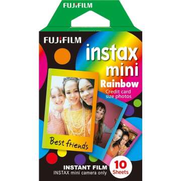 Fujifilm Instax Mini Rainbow Film - 10 Shots