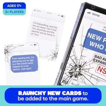 New Phone, Who Dis? Bad Advice NSFW Expansion Pack by Relatable, Designed to be Added to the New Phone, Who Dis? Core Game, A Funny Card Game for Adults, Includes 45 Inbox Cards and 135 Reply Cards