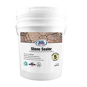 Rain Guard Water Sealers SP-6005 Stone Sealer 5 Gallon - Clear Natural Finish - Deep Penetrating Wat...