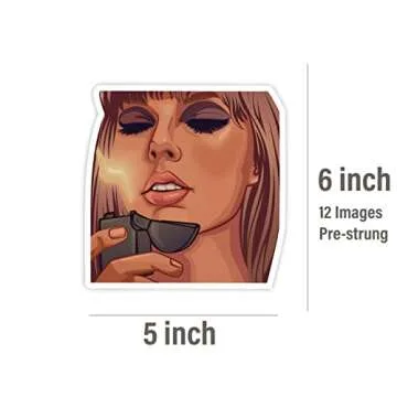 PartyKandy Party Decorations for Music Birthday Decorations, ERAS Cutout Cake Toppers, Backdrop Banner Wall Decor, and Party Supplies (25 Pcs)