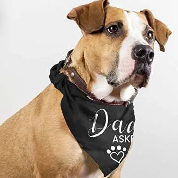 Cute Engagement Dog Bandana for Pets Loved by All