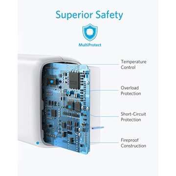 USB C Charger, Anker 15W 5V/3A Powerport C 1 Type C Wall Charger, Super Compact with LED Indicator, Foldable Plug for Iphone XS/Max/XR/8/Plus, Pixel 3/2/XL, Ipad Pro, Galaxy S10/S9/Plus and More