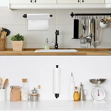 JuJeKwk Paper Towel Holder Under Cabinet for Kitchen