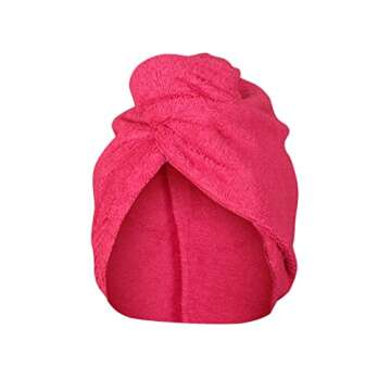 Grivety Home Microfiber Hair Towel Wrap for Women and Men 11X26 Set of 2, Bathroom Essential Accesso...