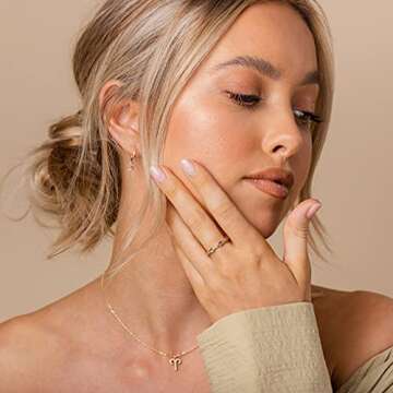 PAVOI Gold Plated Cubic Zirconia Stackable Ring