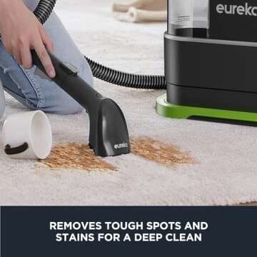 EUREKA Portable Carpet and Upholstery Cleaner, Spot Cleaner for Pets, Stain Remover for Carpet, Area...