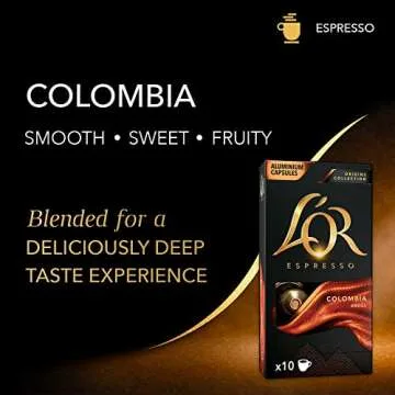 L'OR Espresso Capsules 100 Count Colombia for Barista & Nespresso