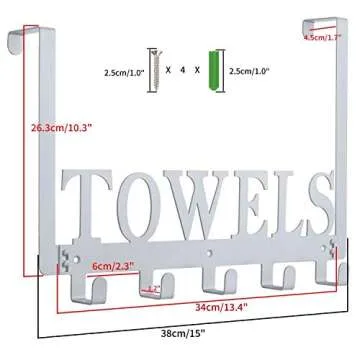 Stylish Over The Door Towel Rack Perfect for Every Room