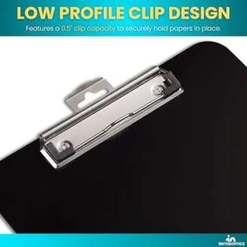 Durable 1InTheOffice 9x12 Clipboards, 4 Pack