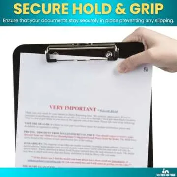 Durable 1InTheOffice 9x12 Clipboards, 4 Pack