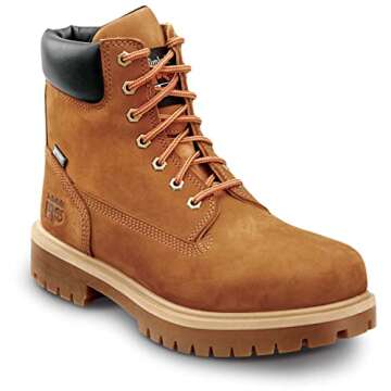 Timberland PRO 6IN Direct Attach, Men's, Cinnamon, Steel Toe, EH, WP/Insulated, MaxTRAX Slip-Resistant Boot (10.5 M)