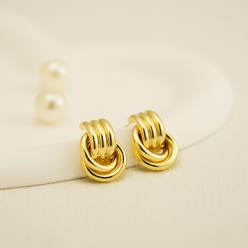 Stylish NIXMAX Chunky Knot Earrings for Daily Wear