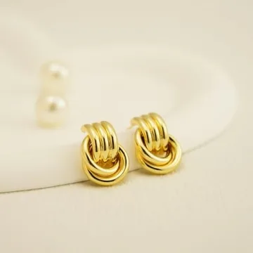 Stylish NIXMAX Chunky Knot Earrings for Daily Wear