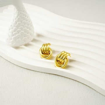 Stylish NIXMAX Chunky Knot Earrings for Daily Wear