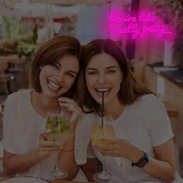 You're Like Really Pretty Neon Sign LED Neon Light Room Decor for Teen Girls, Valentine's Day Gifts, Wedding Party, Bedroom Home Decor