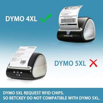 BETCKEY Compatible DYMO 1744907 Shipping Labels - 4" x 6" [1320 Labels]