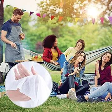 MorTime 300 Pcs Compressed Towels, Portable Coin Tissues Disposable Towel for Travel Outdoor Camping Hiking Sports