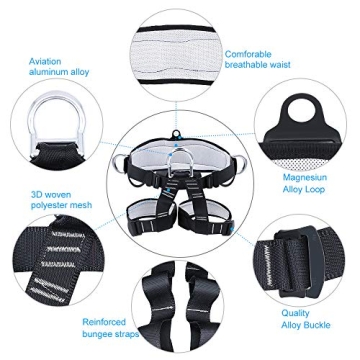 X XBEN Thicken Climbing Harness for Safety and Comfort