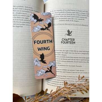 Unique 6 Pieces Fourth Wing Bookmarks for All Readers