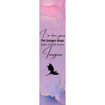 Unique 6 Pieces Fourth Wing Bookmarks for All Readers