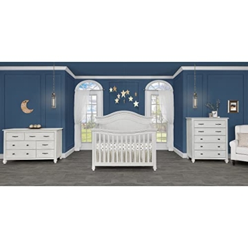 Elegant 5-In-1 Évolur Madison Crib in Antique Grey Mist